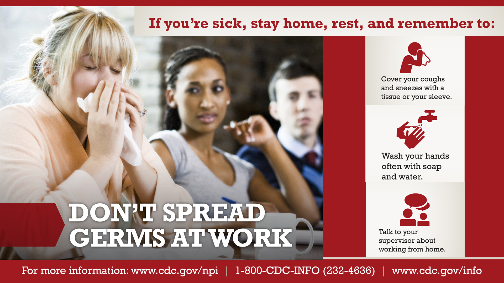 Dont Spread Germs at Work